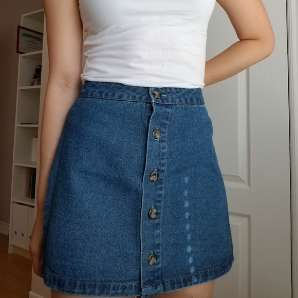 Demin Jean Skirt - Picture 2 of 4